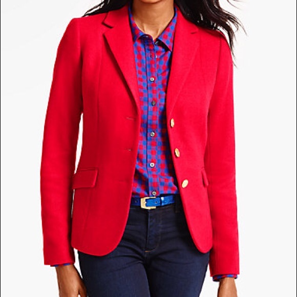 talbots red jacket